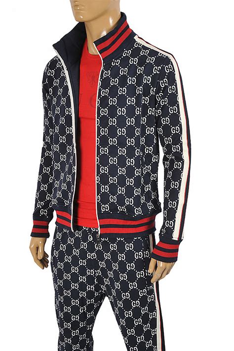 men gucci joggers|Gucci jogging suit for men.